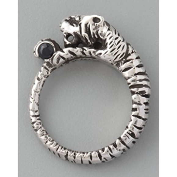 Elizabeth and James Jewelry - Elizabeth & James Sterling Silver 925 Cat Tiger Ring size 6 1/4